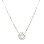 GIA Certified 0.42ct tw Diamond Solitaire Pendant Necklace