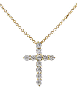 0.47carat Diamond Cross Pendant Necklace