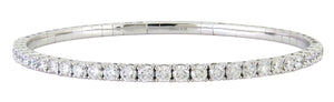 Diamond Semi Flexible Bangle Bracelet 2.36ct tw