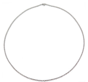 5.05ct tw Diamond Riviera Line Tennis Gradual Necklace