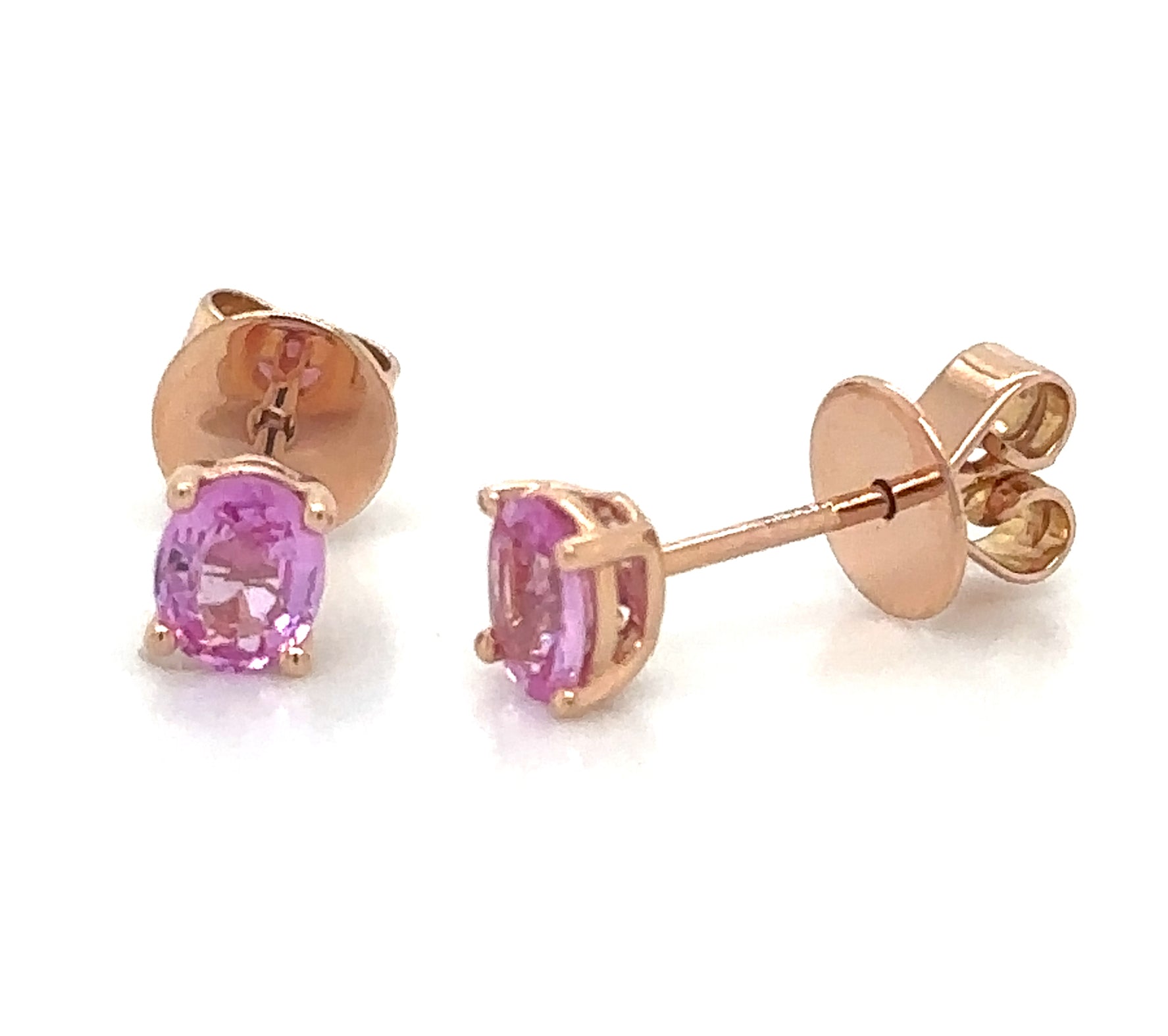 0.73ct tw Pink Sapphire Oval Stud Earring