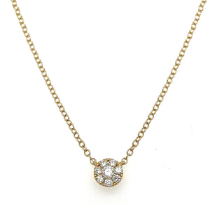 Diamond 0.19ct tw Cluster Pendant Necklace