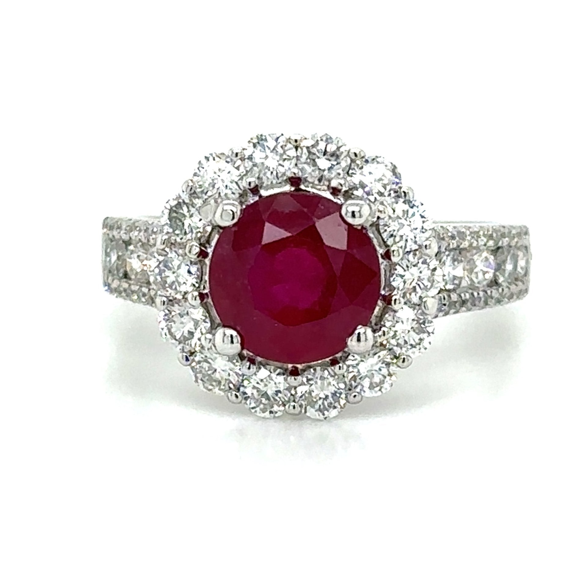 Ruby And Diamond Right Hand Cocktail Ring