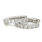 Diamond Huggie Hoop Earrings