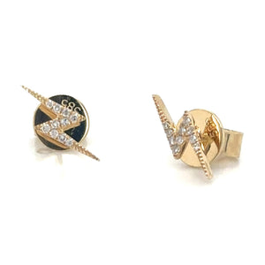 Lightning Bolt Stud Earrings