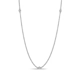 0.41ct t.w. Diamond Bezel Set Diamond By The Yard Necklace