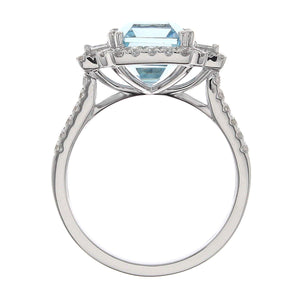 4.91carat Aquamarine & Diamond Cocktail Ring