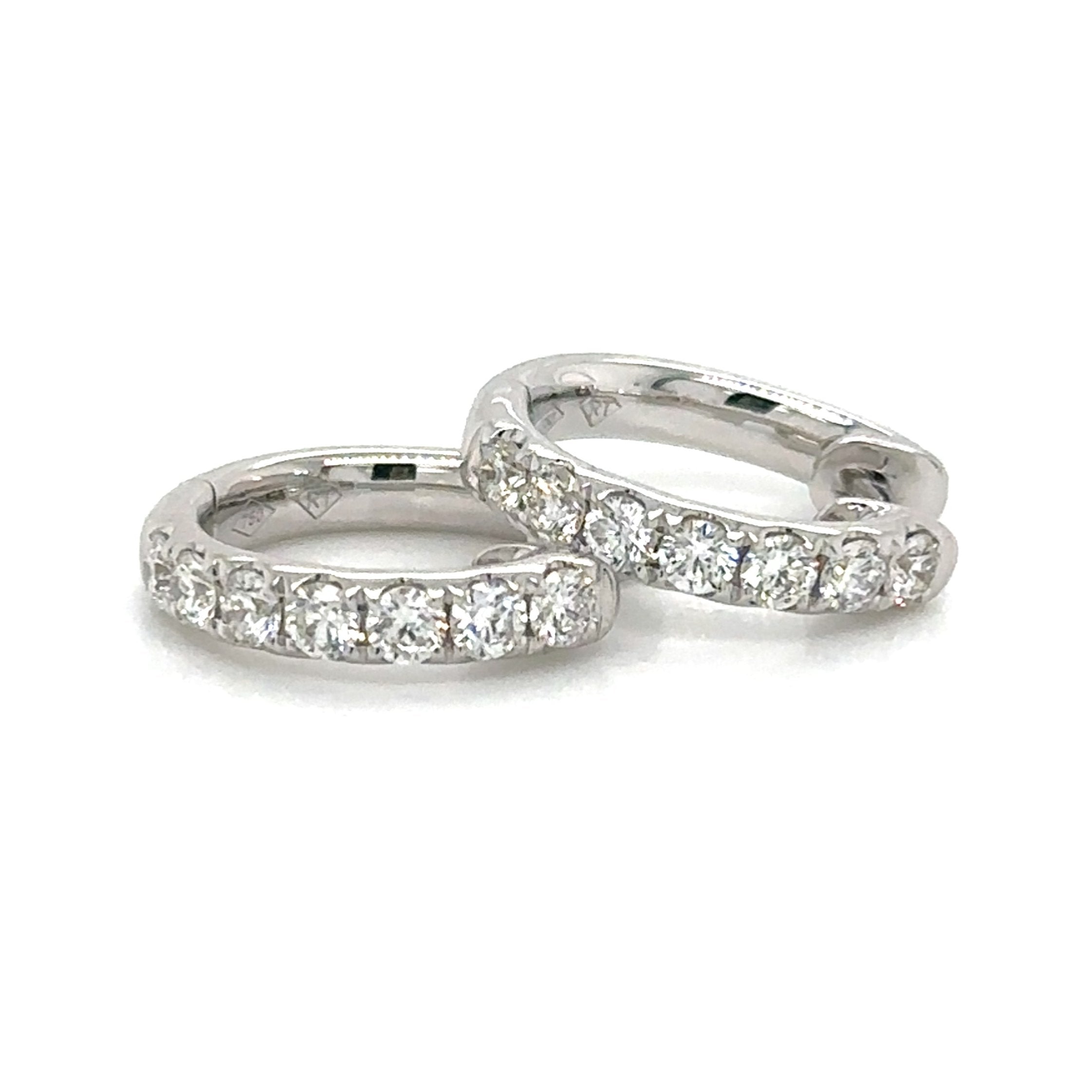 0.72ct tw Diamond Huggie Hoop Earrings