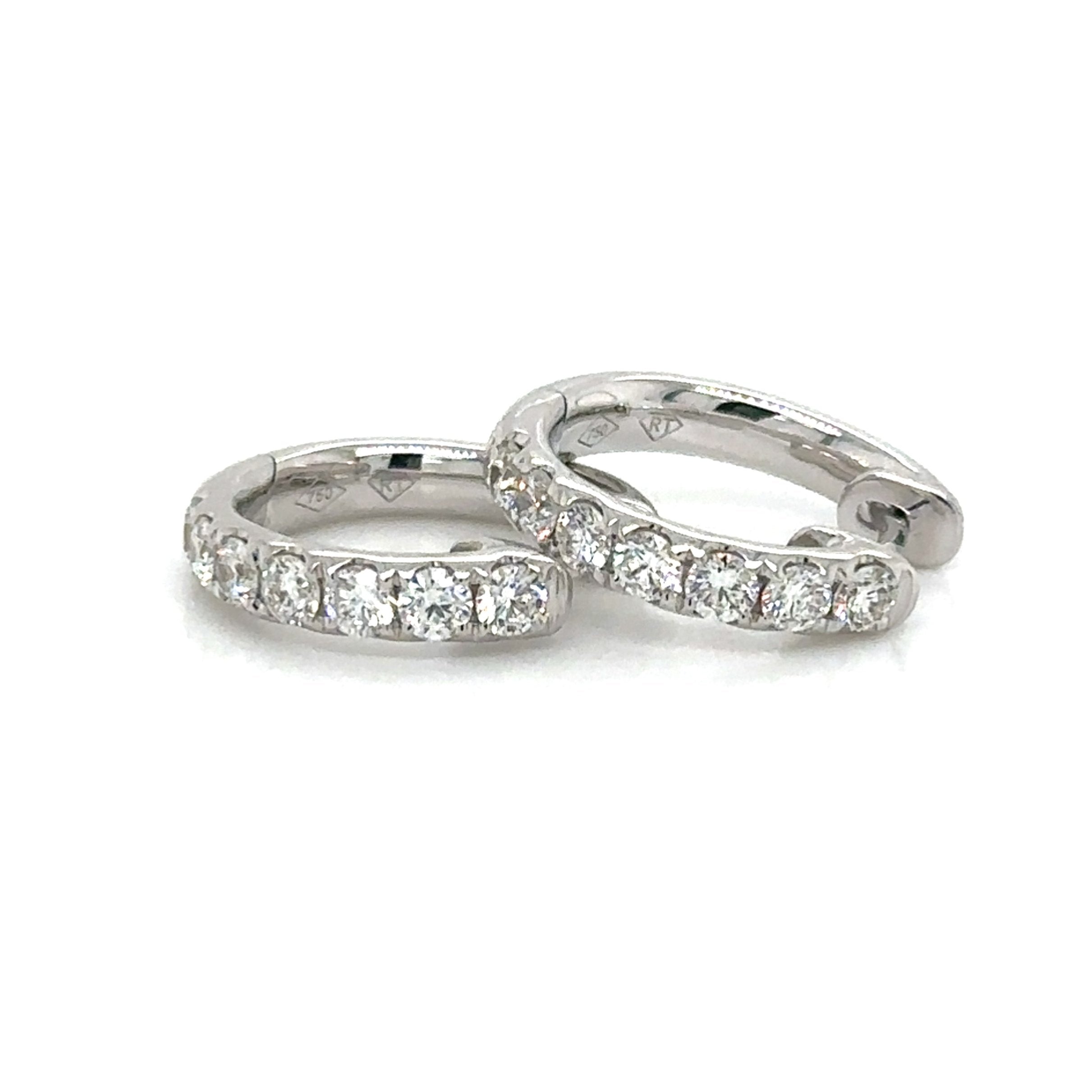 0.72ct tw Diamond Huggie Hoop Earrings