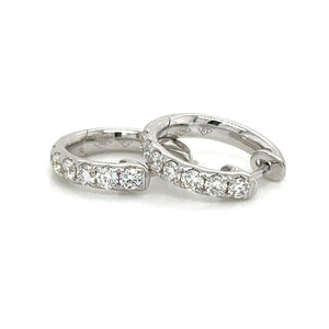 0.72ct tw Diamond Huggie Hoop Earrings