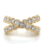 2.72ct tw Diamond Criss-cross Crossover Ring