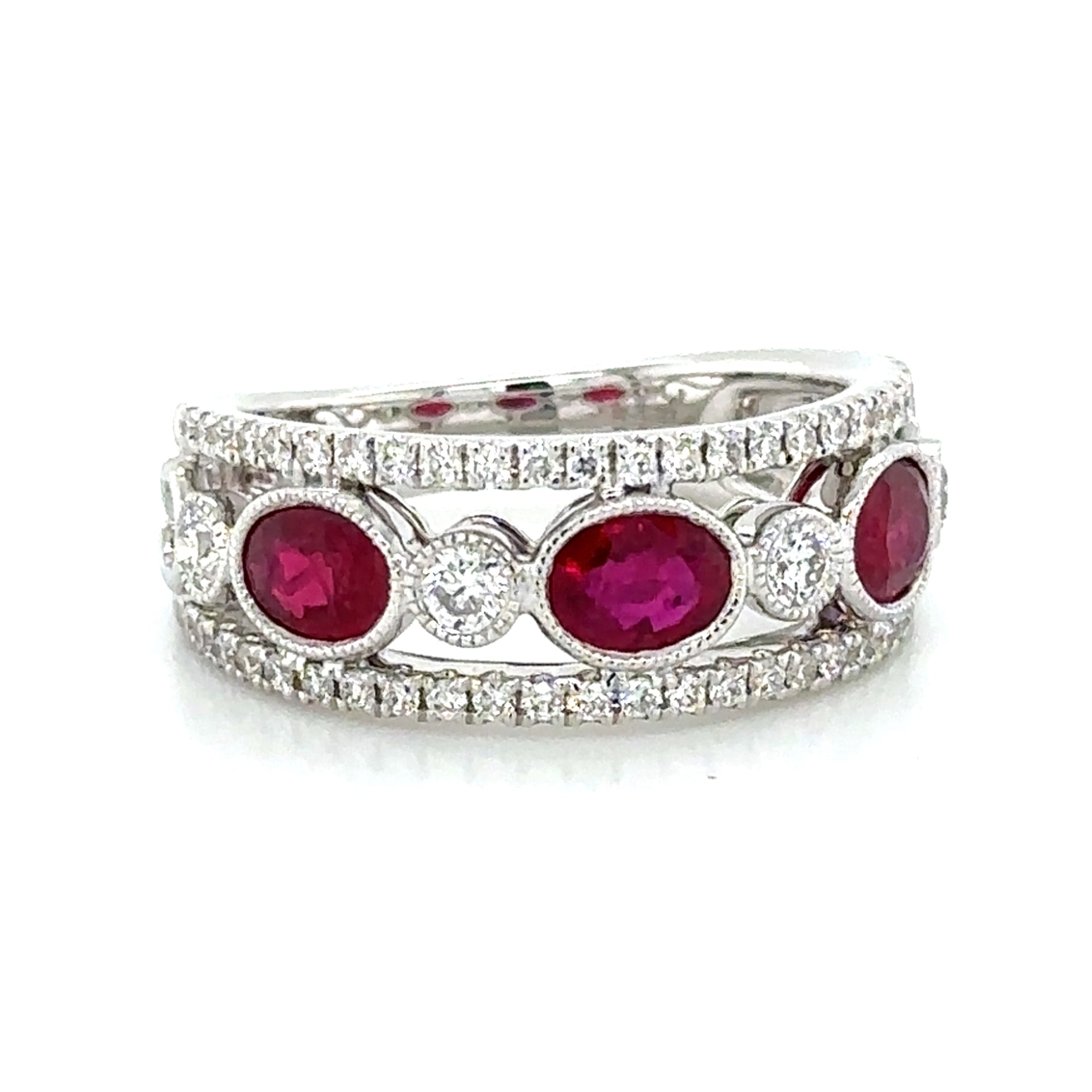 1.72ct tw Diamond And Ruby Ring