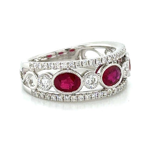 1.72ct tw Diamond And Ruby Ring