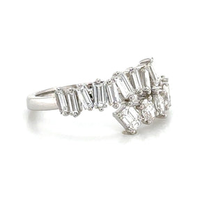 0.99ct tw Mix-cut Diamond Wrap Ring