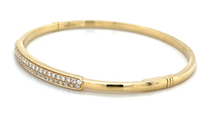 0.70ct tw Diamond Pave Set Diamond Bangle Bracelet