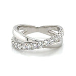 0.69ct tw Diamond Overlapping Criss-Cross Diamond Ring