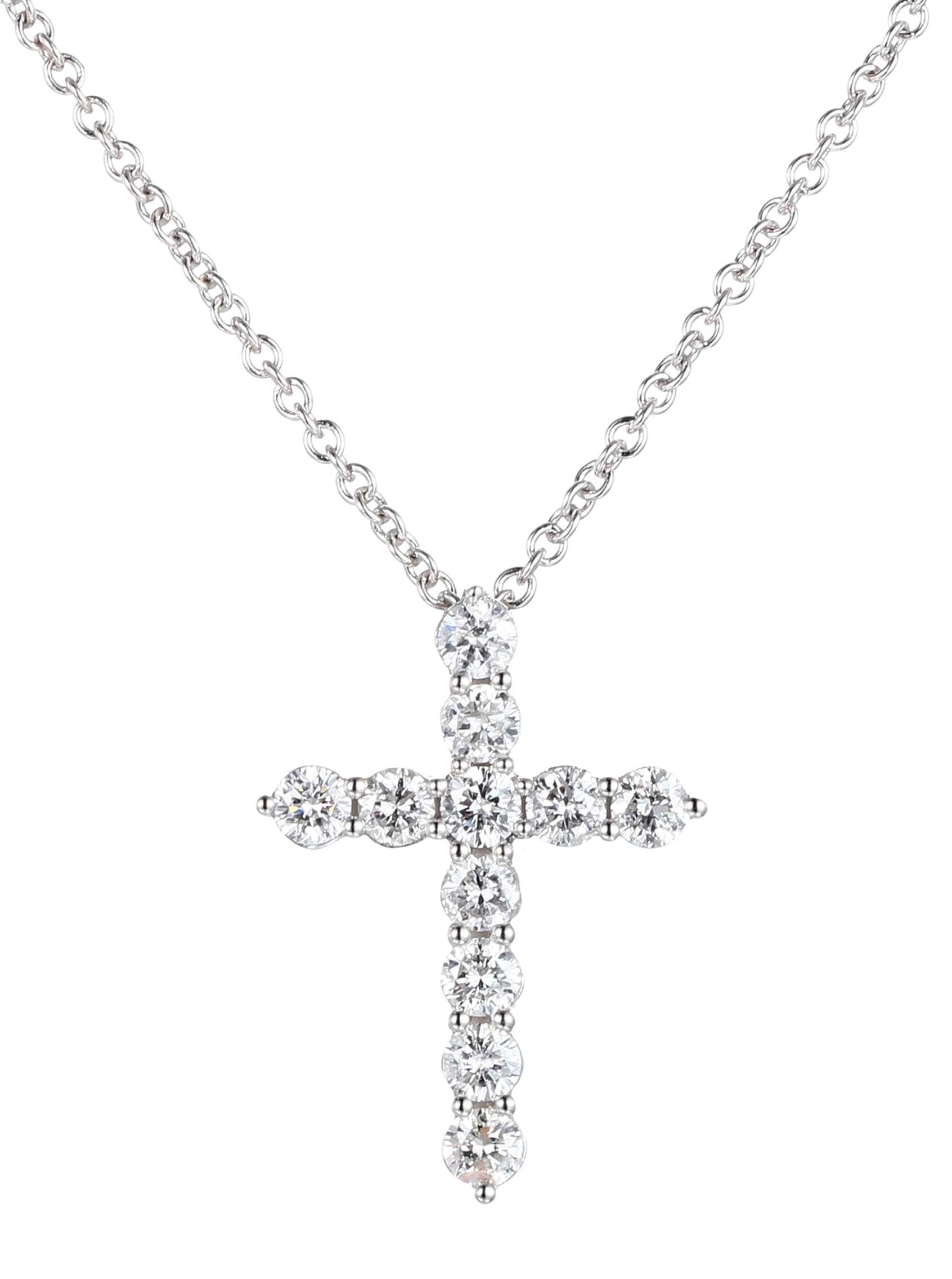 0.47carat Diamond Cross Pendant Necklace