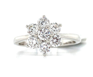 Diamond 1.01ct t.w. Cluster Flower Shape Ring