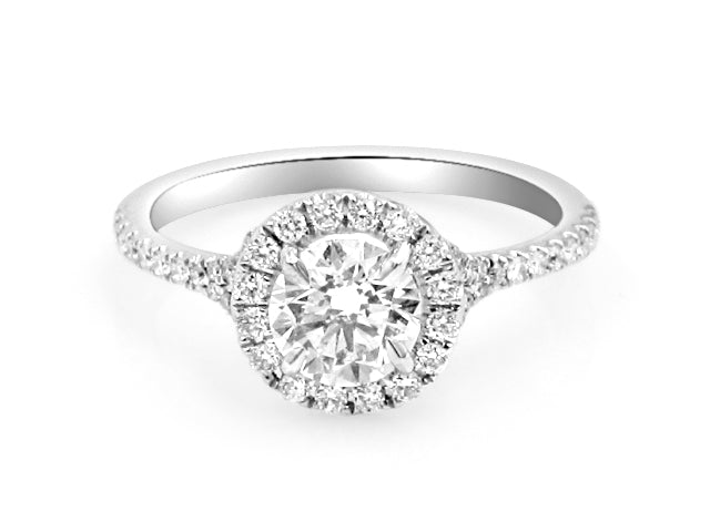 GIA Certified Henri Daussi Engagement Ring 1.09CT T.W.