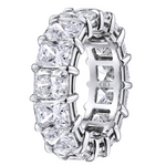 Radiant Cut Lab-grown Diamond Eternity Ring 11.10ct tw