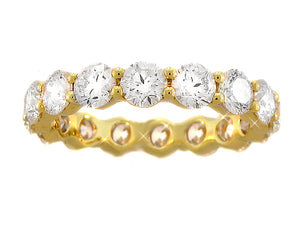 3.70ctw Yellow Gold Diamond Eternity Ring