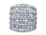 4.59ct t.w. Round And Baguette Diamond Fashion Ring