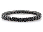 Black Diamond Eternity Band in Black Rhodium