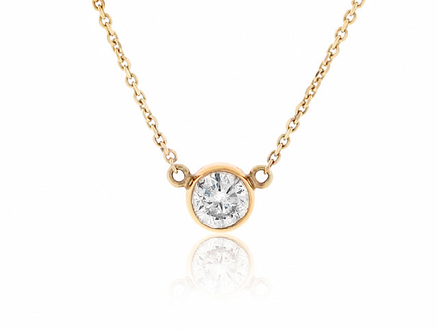 Round Diamond Solitaire Pendant 0.91ct