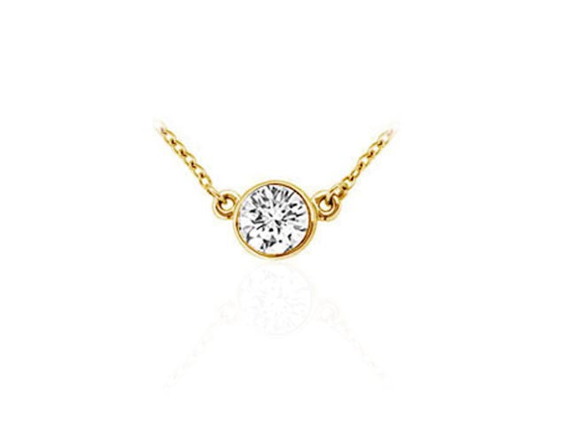 Round Diamond Solitaire Pendant 0.91ct