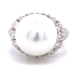 1.07ct t.w. Diamond And Pearl Ring