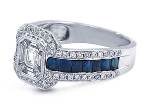 Sapphire Diamond Ring 