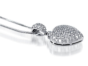 2.46CT T.W. Pave Diamond Heart Pendant