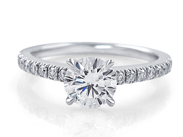 1.00ct Round Brilliant Cut Diamond Engagement Ring