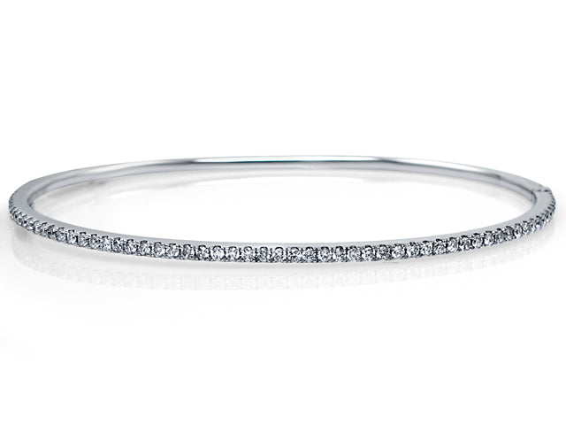 White Gold Diamond Bangle