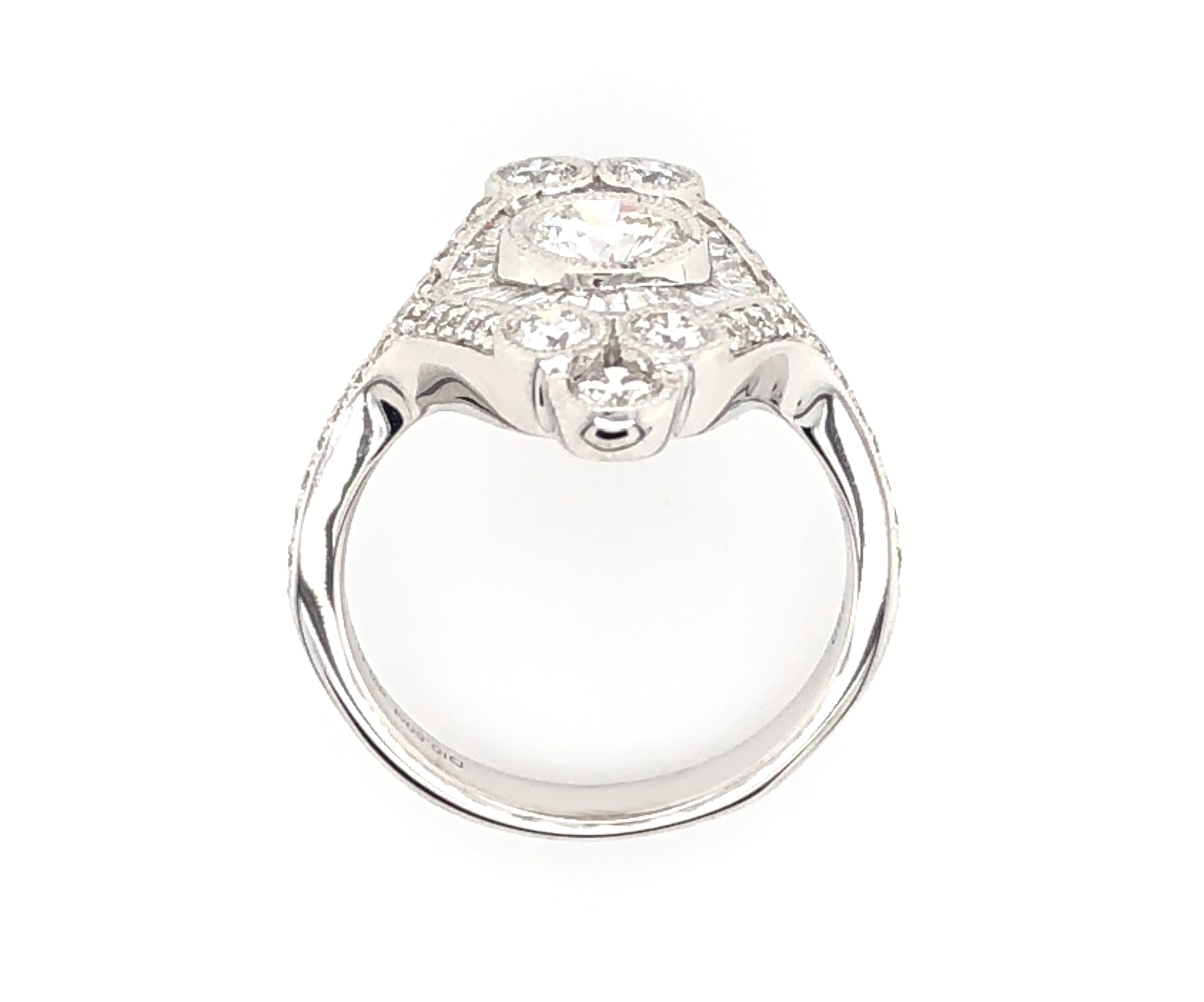 Ladies Diamond Fancy Ring with Center Stone GIA Certified - HANIKEN JEWELERS NEW-YORK