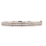 1.52ctw Diamond White Gold Bangle Bracelet