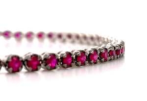 Ruby Gem Stone Tennis Bracelet 2.32ct t.w.