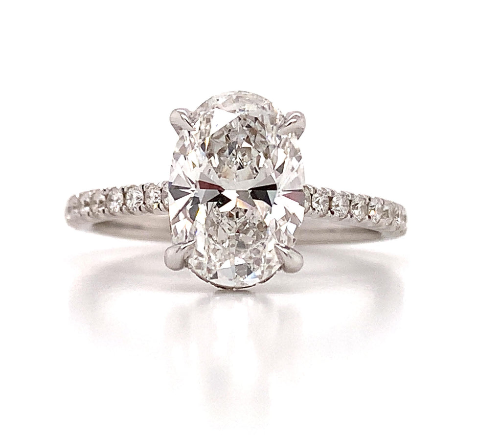 2.06ctw Oval Brilliant Cut Engagement Ring