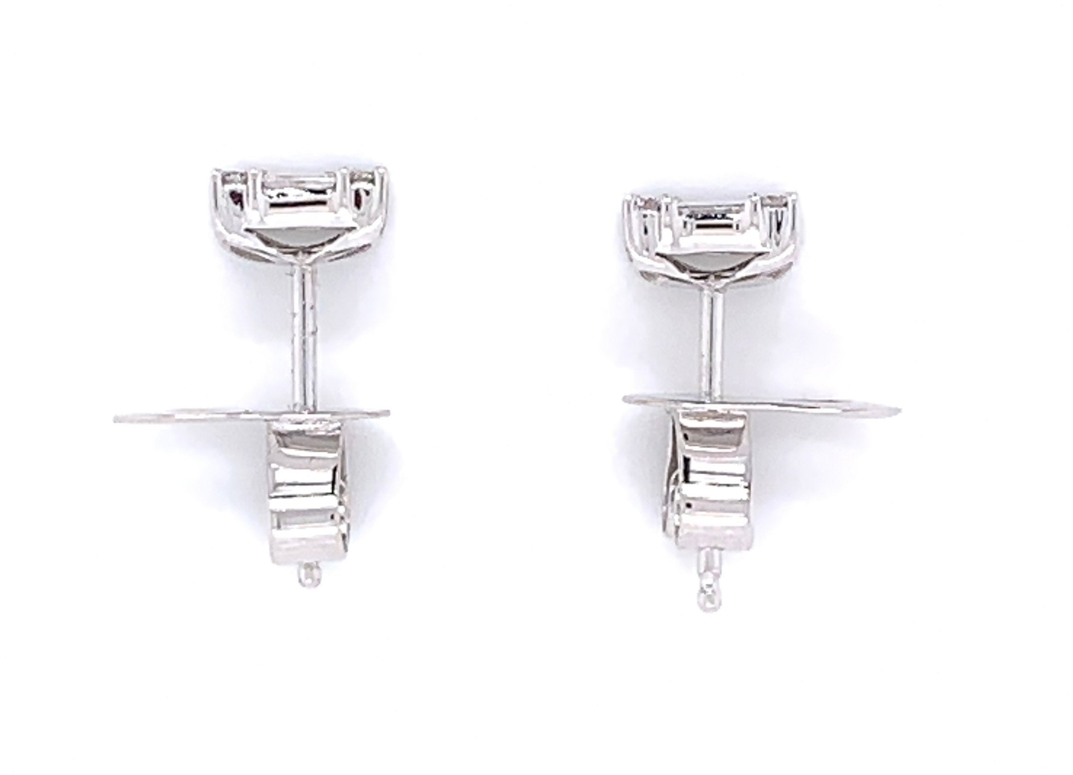 Baguette Diamond 0.61ct t.w. Stud  Earrings - HANIKEN JEWELERS NEW-YORK