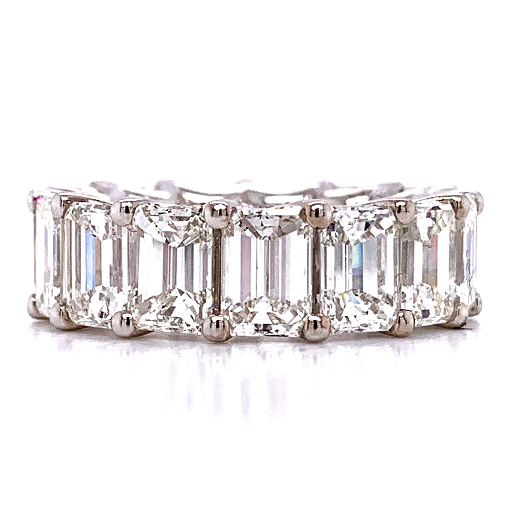 Emerald Cut 11.21ctw Diamond Eternity Band