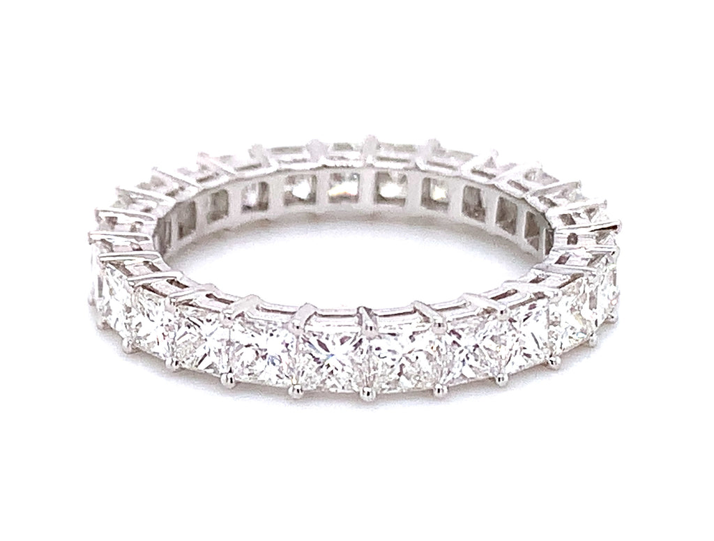 Fancy Princess Cut Eternity Band 3.10ct tw