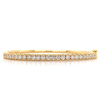 2.00ctw Diamond Yellow Gold Bangle Bracelet