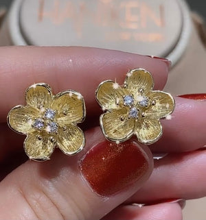 Flower Diamond Earrings