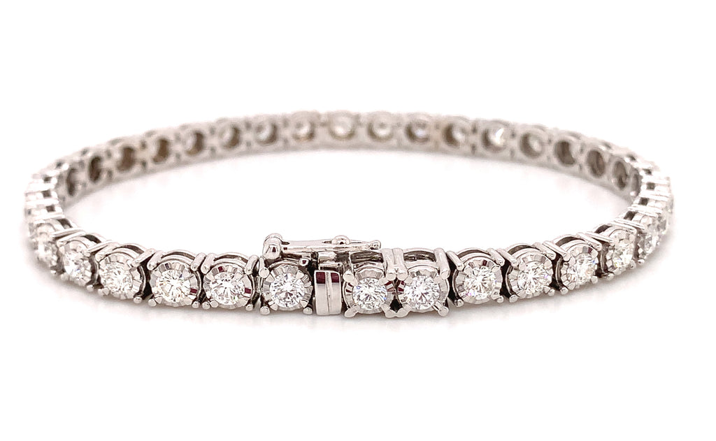Ladies Diamond Miracle Set 3.50ctw Tennis Bracelet – HANIKEN JEWELERS ...