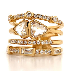 Ladies Diamond Fancy Cocktail Right Hand Ring