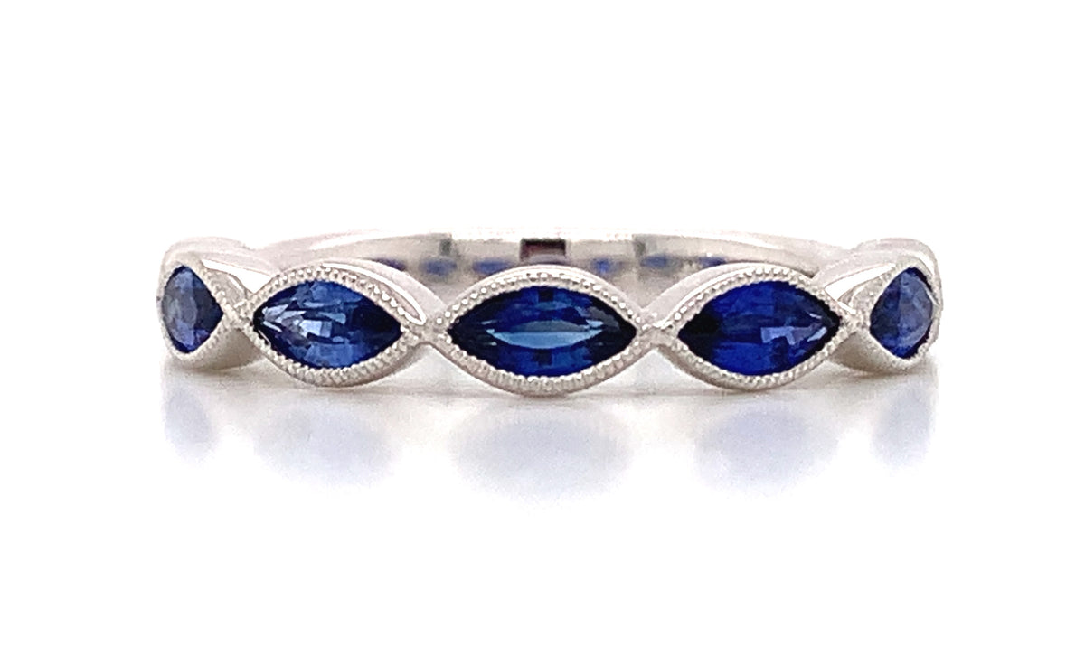 Blue Sapphire Celebration Stackable Ring – HANIKEN JEWELERS NEW-YORK