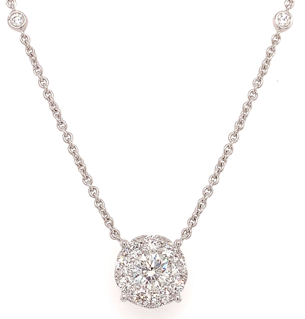 1.10CT T.W. Diamond Solitaire Necklace