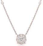 1.10CT T.W. Diamond Solitaire Necklace