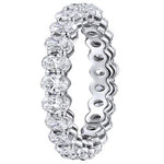 Oval Cut 2.77ct t.w. All the Way Around Eternity Diamond Ring