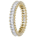 Ladies Diamond Emerald Cut 2.14ct tw Eternity Ring